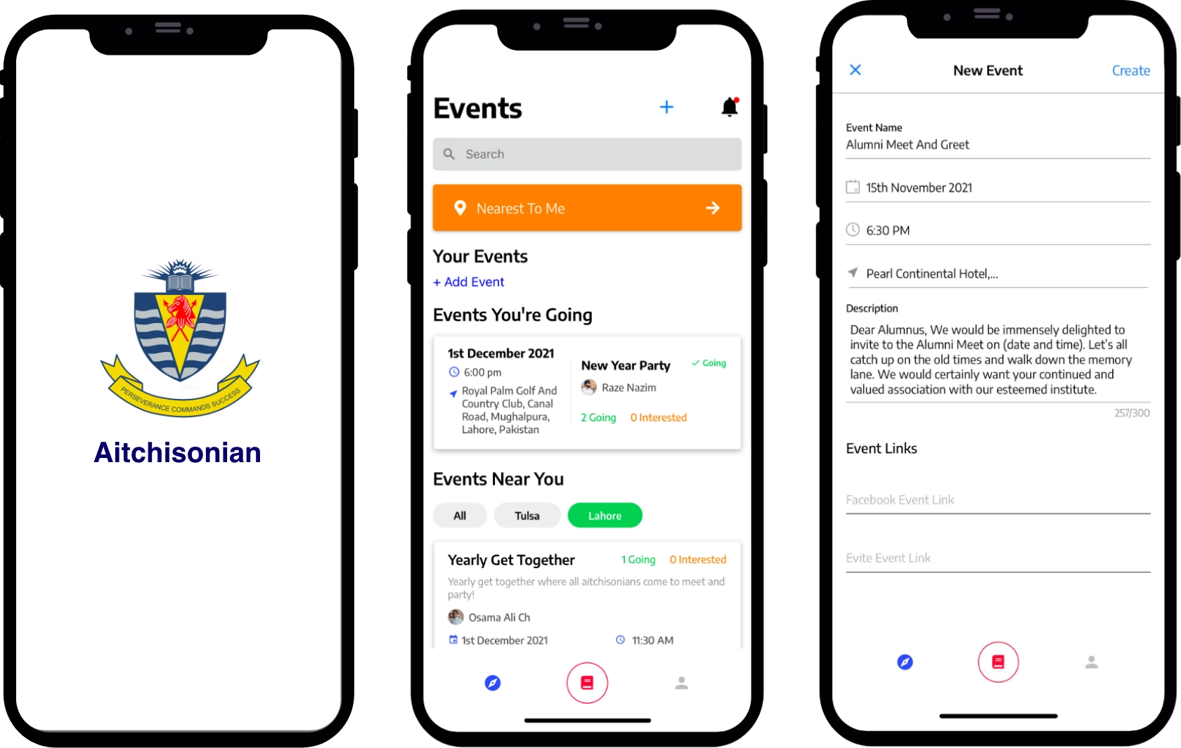 Aitchisonian | A complete App for Aitchisonian alumni where you can find other Aitchisonians and their events or host your own.